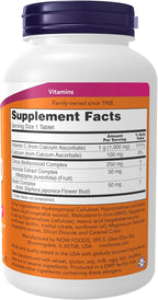 NOW Foods Vitamina C-1000 Complex con 250 mg de Bioflavonoides, Tamponada, 180 Comprimidos