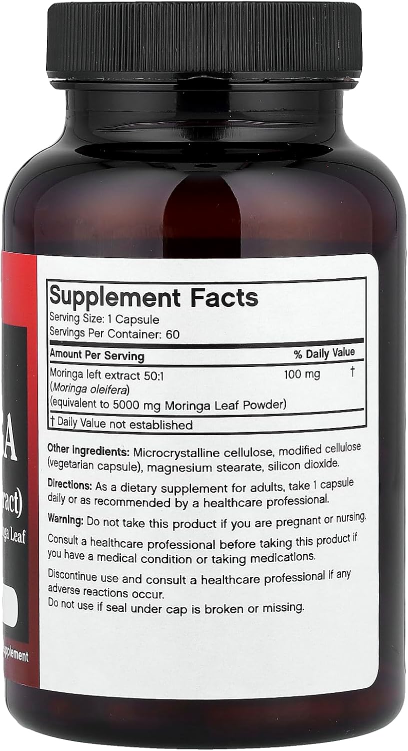 Futurebiotics Moringa 5000mg, 60 Cápsulas Vegetarianas