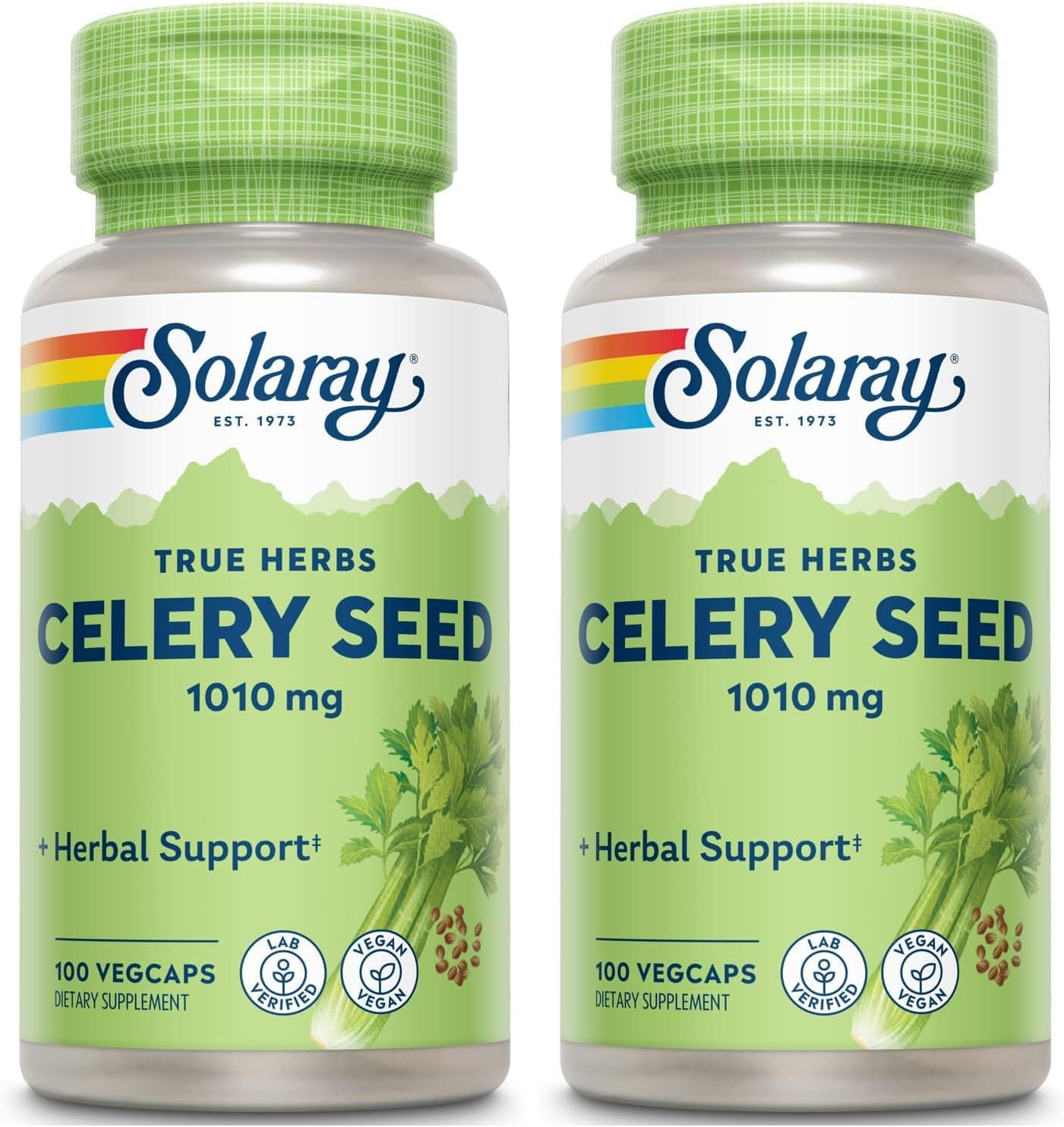 Solaray Semilla de Apio, 505mg, 100 Cápsulas Vegetales