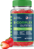 Complejo de Vitaminas B en Gominolas para Adultos, Sabor Fresa Natural, 180 Gomitas