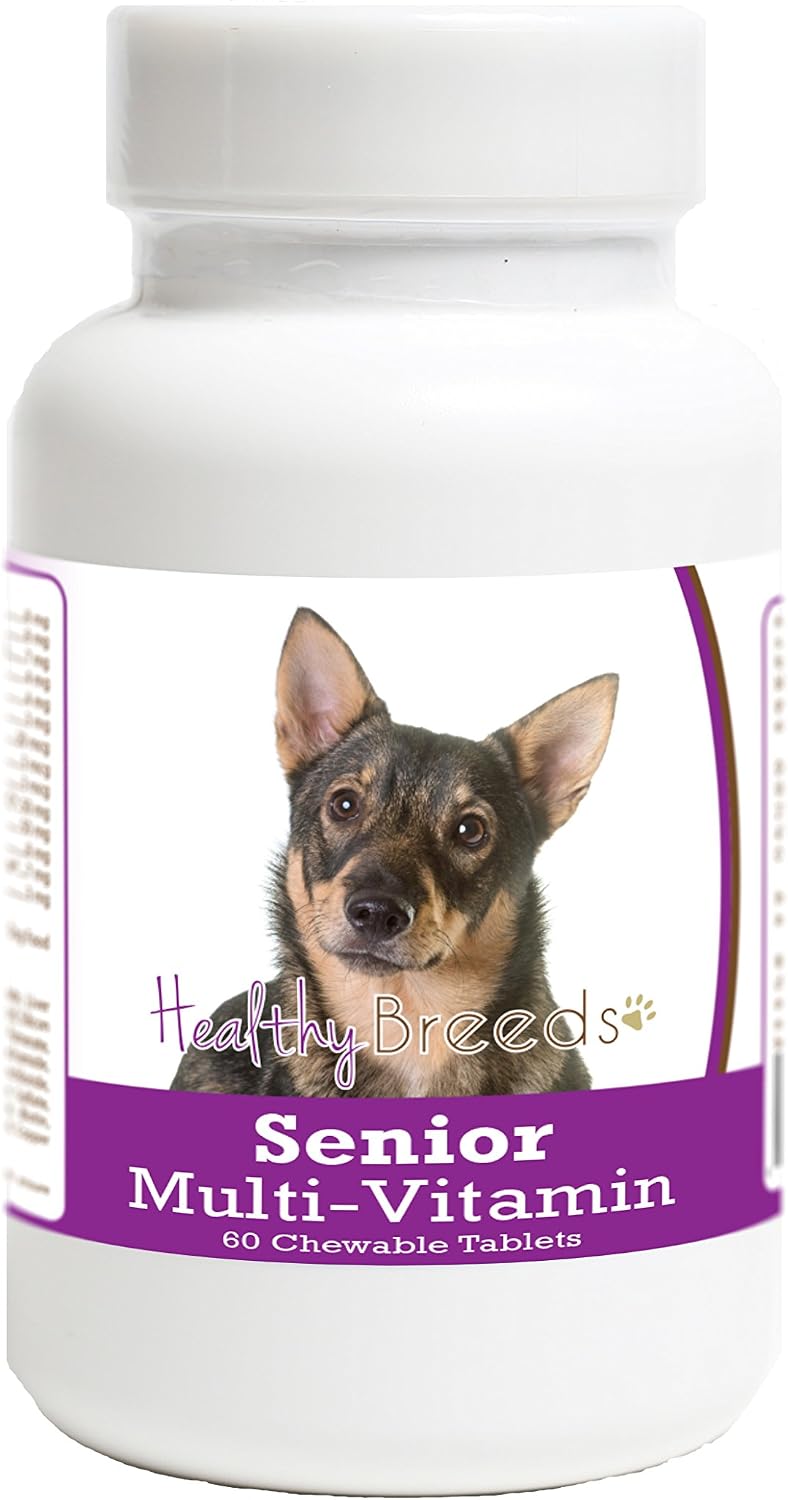 Healthy Breeds Swedish Vallhund Senior Dog Multivitamin Tablets 60 Count