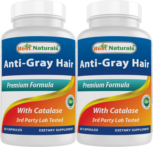 Best Naturals Anti-Gray Hair Formula, 60 Capsules (2-Pack)