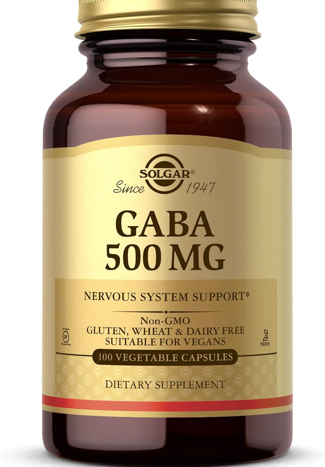 Solgar GABA 500 mg - 100 Vegetable Capsules
