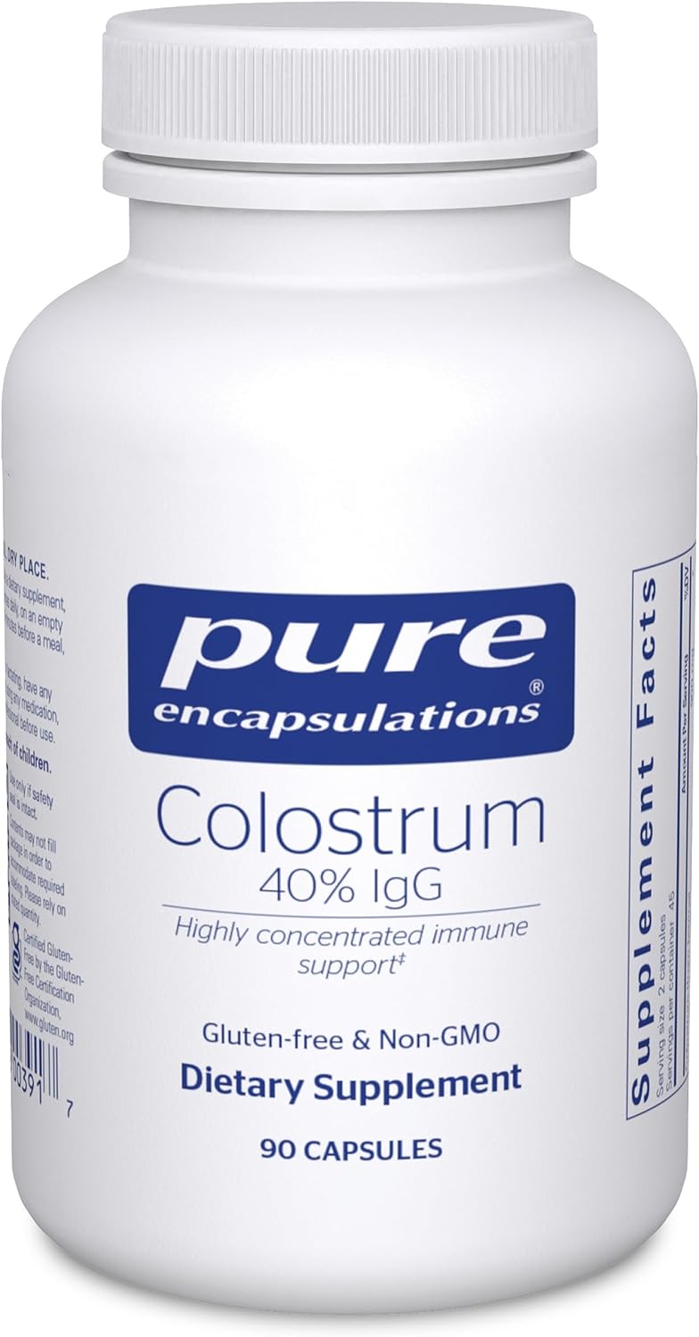 Pure Encapsulations Calostro Bovino 40% IgG – 180 Cápsulas