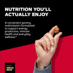 GNC Mega Men Multivitamínico en Gomitas para Hombres - Energía, Metabolismo e Inmunidad, Sabor Frutos Rojos, 120 Gomitas