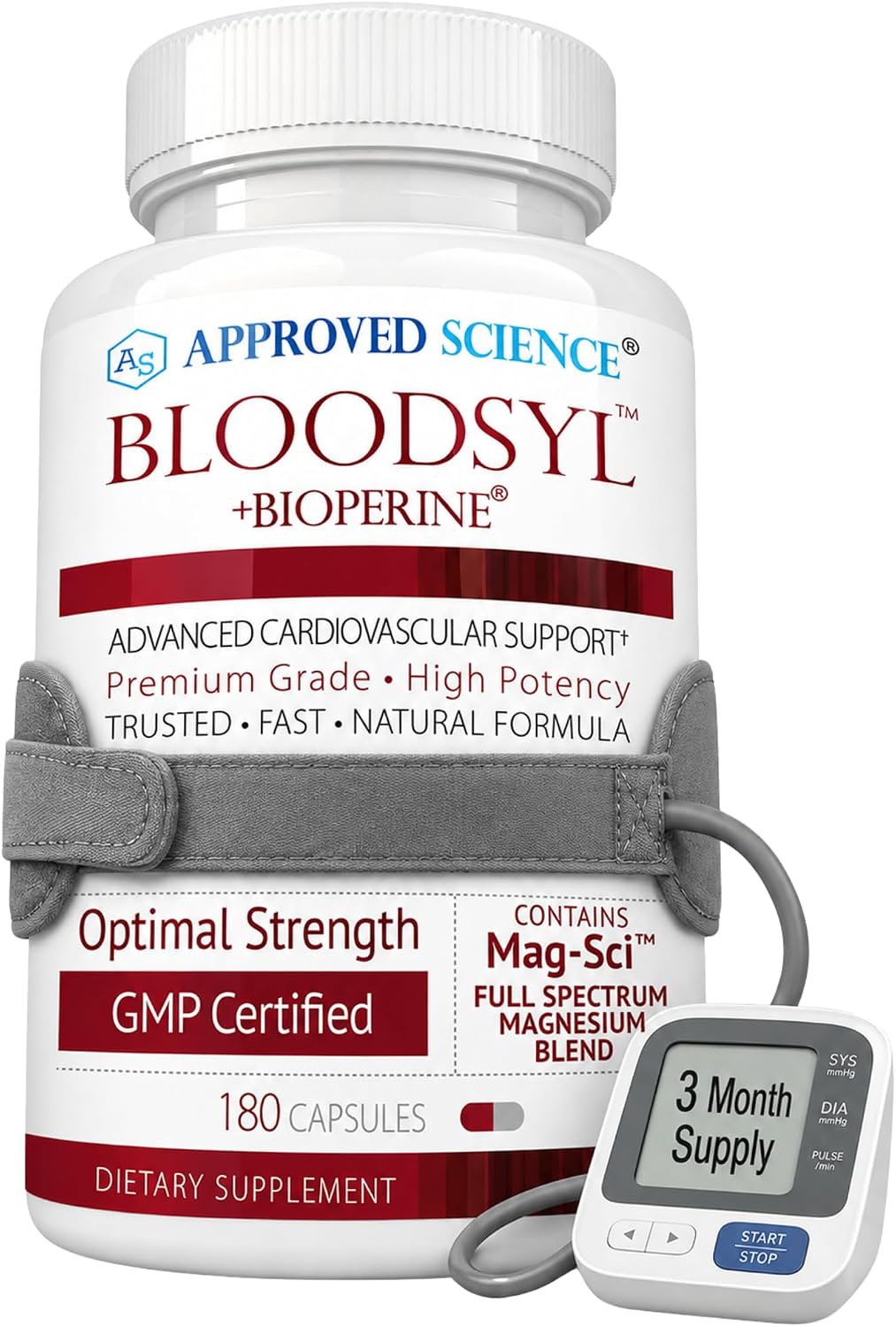 Approved Science Bloodsyl - Suplemento para la Tensión Arterial - 180 Cápsulas Veganas