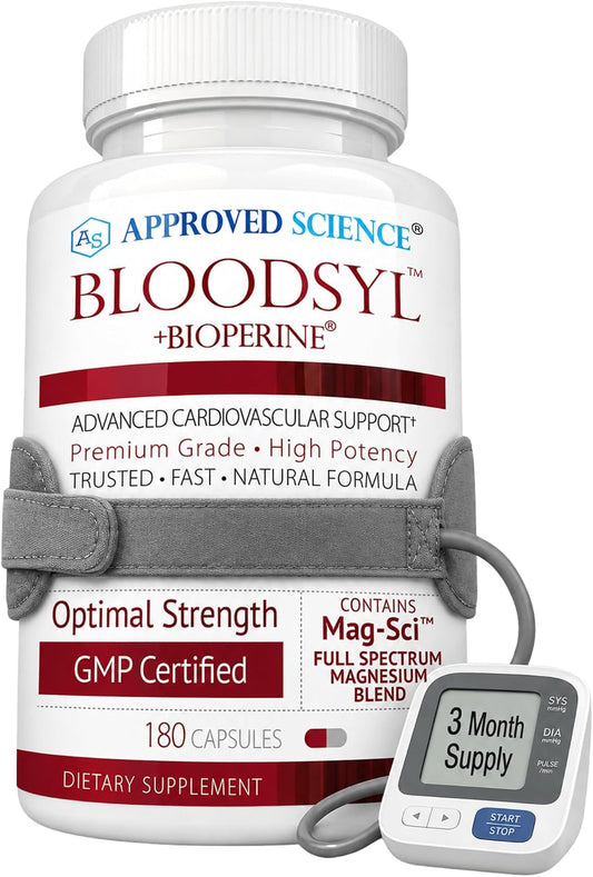Approved Science Bloodsyl - Suplemento para la Tensión Arterial - 180 Cápsulas Veganas