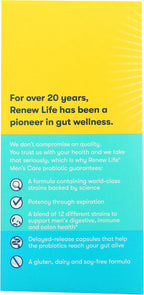 Renew Life Ultimate Flora Men's Care Probiotic, 30 cápsulas