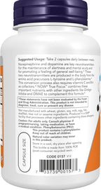 Now Foods True Focus - 90 Cápsulas vegetales