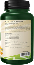 NOW Pet Health, Immune Support Supplement for Dogs and Cats, 90 Chewable Tablets