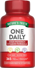 Nature's Truth Multivitamínico Diario para Hombres y Mujeres | 365 Comprimidos Mini | Sin Gluten y Non-GMO