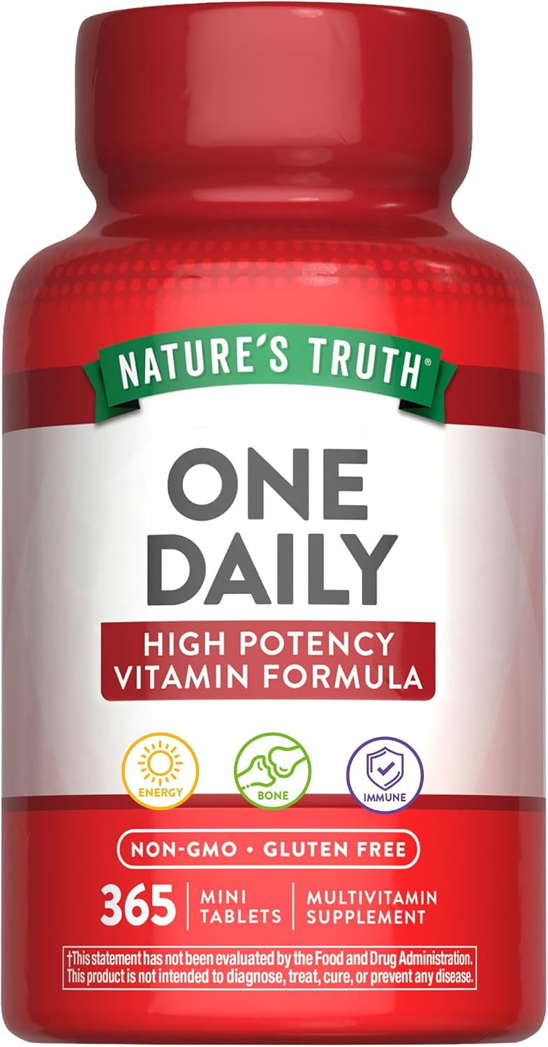 Nature's Truth Multivitamínico Diario para Hombres y Mujeres | 365 Comprimidos Mini | Sin Gluten y Non-GMO