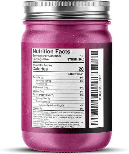 WELLNESS LABSRX Irish Sea Moss Gel Raw - Mix – Hierro: Ayuda a la formación normal de glóbulos rojos y – Image 2