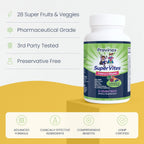 Previnex Super Vites® Multivitamínico Infantil - 28 Superfrutas y Verduras Ecológicas, Comprimidos Masticables