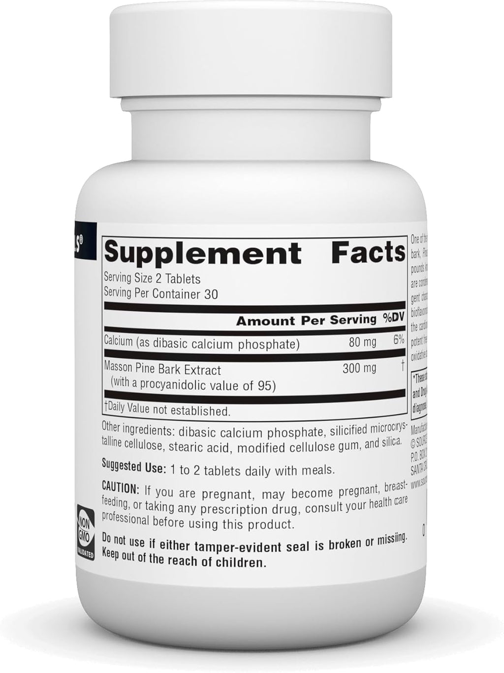 Source Naturals Extracto de Corteza de Pino 150mg, 60 Comprimidos
