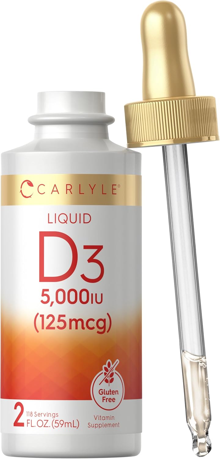 Carlyle Vitamina D3 Gotas Líquidas 5000 UI (125 mcg) - 60 ml