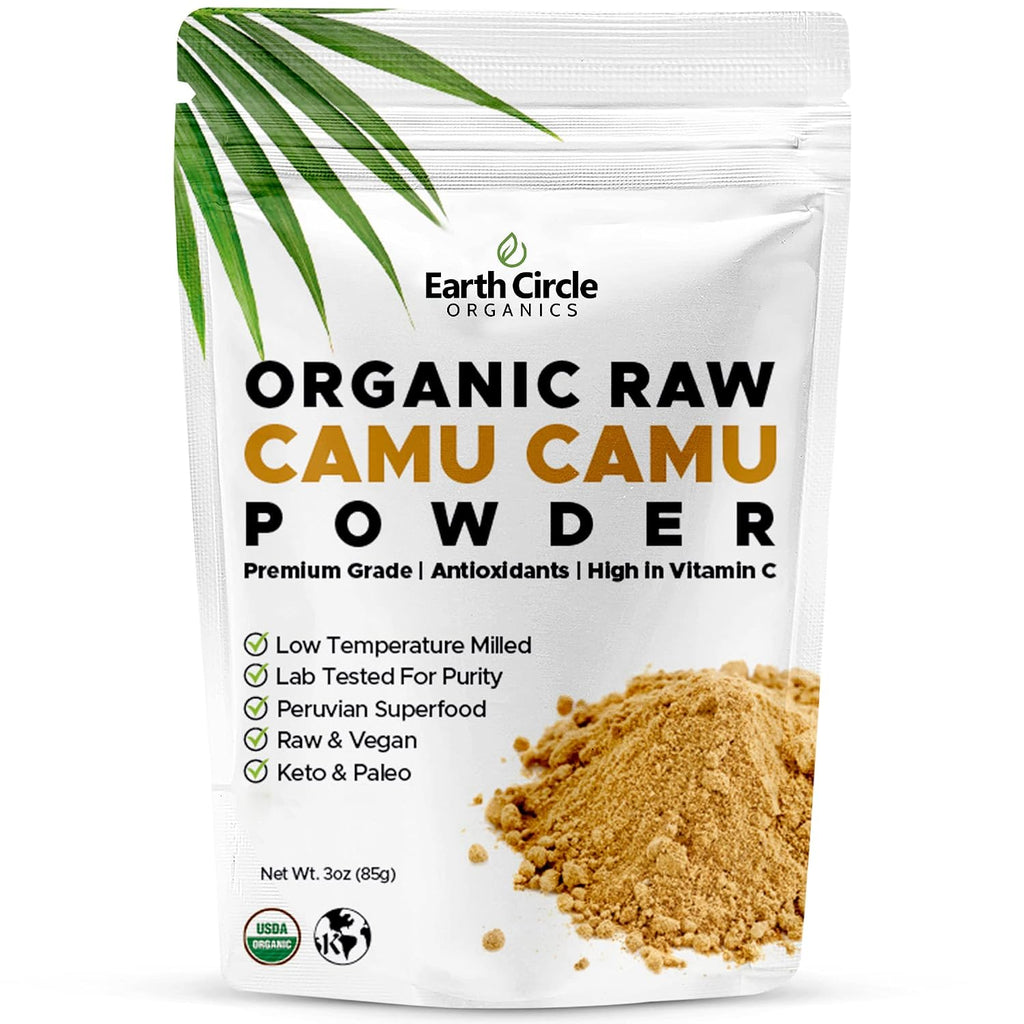 Earth Circle Organics Camu Camu en Polvo - Orgánico, 85g