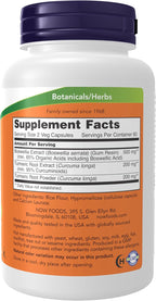 NOW Foods Extracto de Boswellia 250 mg con Cúrcuma, 120 Cápsulas Vegetales