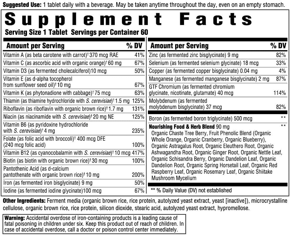 INNATE Response Formulas Multivitamínico para Mujeres, 60 Comprimidos