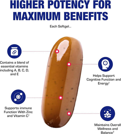 30-in-1 Multivitamínico para Adultos Mayores – Zinc: contribuye al equilibrio hormonal masculino y a la fertilidad. – Image 7