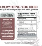 Drop The Craving Gominolas para Dejar el Alcohol - Apoyo contra Antojos y Efecto Calmante - 60 Gominolas