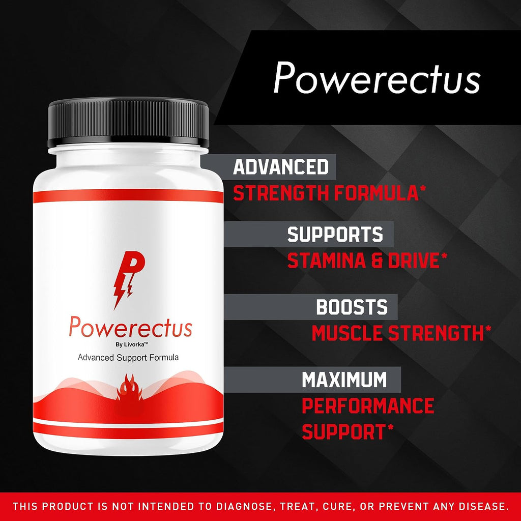Powerectus (3 Pack) - Suplemento para Hombres, Cápsulas Originales, 180 Cápsulas (3 Meses)