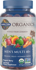 Garden of Life Organics Men 40+ Multivitamínico en Gominolas - Berry - 120 gominulas orgánicas