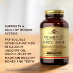 Solgar Vitamina D3 (Colecalciferol) 10 mcg (400 UI), 250 softgels