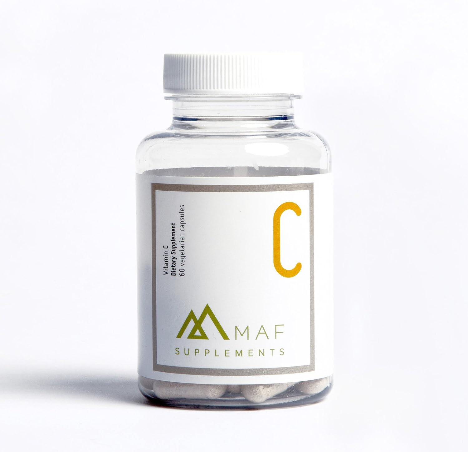 Suplemento dietético de vitamina C, 60 cápsulas vegetarianas