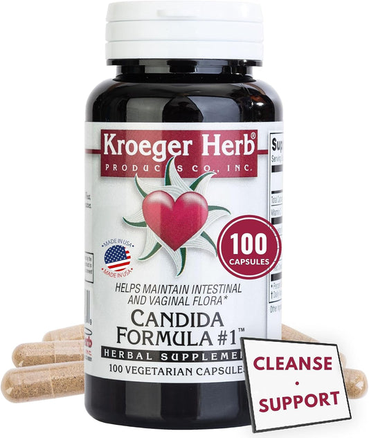 Fórmula de Kroeger Herb Cándida No 1, 100 Cápsulas