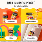 Airborne 750 mg Vitamina C Gomitas para el Apoyo Inmunológico, Sabor a Frutas Variadas, Sin Gluten, 42 Gomitas (2 Paquetes)