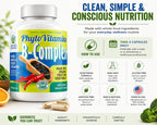 Nature's Brands Organic Whole Food Vitamin B-Complex by PhytoVitamins; 120-Count Vegetarian Capsules