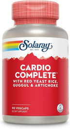 SOLARAY Cardio Complete - Complejo para el Corazón con Arroz Rojo, Guggul y Alcachofa, más Vitaminas B - 90 Cápsulas Veganas