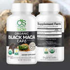 Organic Black Maca 60 Cápsulas | Suplemento Natural con Maca Negra Orgánica