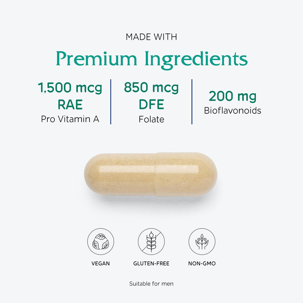 Vitanica Women's Symmetry, Multivitamínico Diario de Alta Potencia para Mujeres, Vegano, 180 Cápsulas