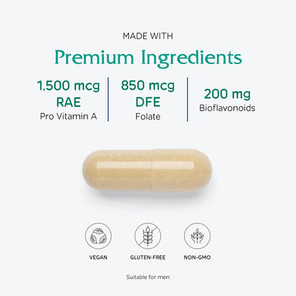 Vitanica Women's Symmetry, Multivitamínico Diario de Alta Potencia para Mujeres, Vegano, 180 Cápsulas – Image 4