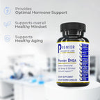 Premier DHEA 25mg - Pure DHEA Supplement - 60 Vegetarian Capsules