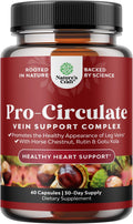 Natures Craft Suplemento para Venas - Extracto de Castaño de Indias - 60 Cápsulas Veganas