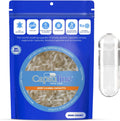 Capsuline Cápsulas Vacías de Gelatina Tamaño 1, Transparentes - 5000 Unidades | Sin Gluten, Kosher, Non-GMO | Cápsulas de Gelatina Bovina para Rellenar Suplementos
