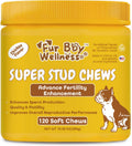 Suplemento de Salud Reproductiva para Perros - Snacks Blandos con L-Carnitina, Zinc, Ginseng y Vitaminas - Apoyo a la Fertilidad y Vitalidad - 120 unidades