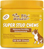 Suplemento de Salud Reproductiva para Perros - Snacks Blandos con L-Carnitina, Zinc, Ginseng y Vitaminas - Apoyo a la Fertilidad y Vitalidad - 120 unidades