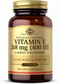 Solgar Vitamin E 268 mg (400 IU) Natural d-Alpha Tocopherol - 100 Softgels