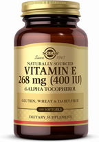 Solgar Vitamin E 268 mg (400 IU) Natural d-Alpha Tocopherol - 100 Softgels