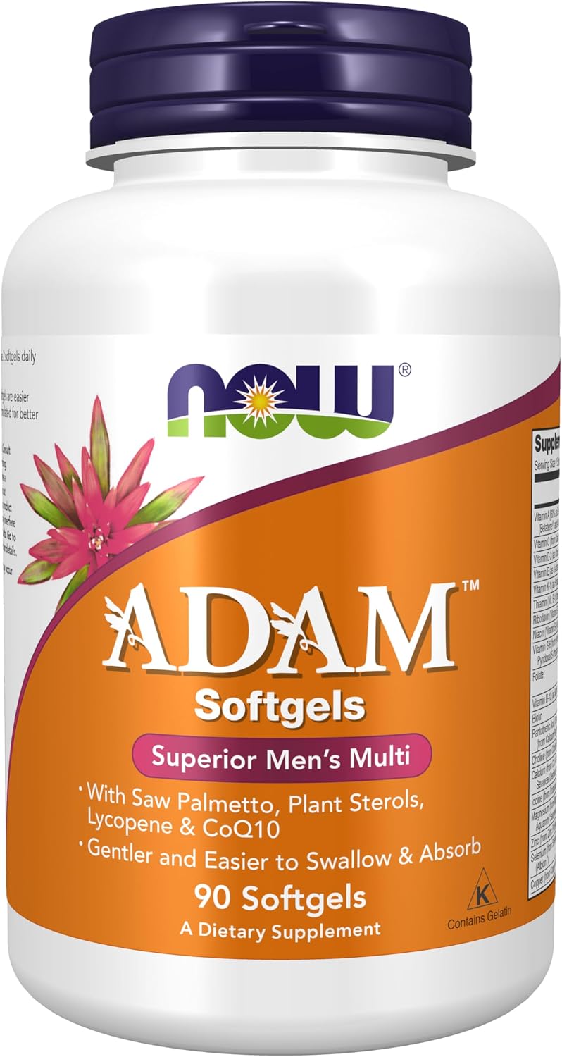 NOW Adam Multivitamínico para Hombres, 90 Cápsulas Blandas