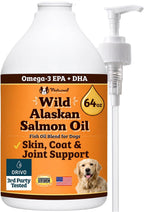 Natural Dog Company Aceite de Salmón para Perros - Omega 3 - 1,9 L