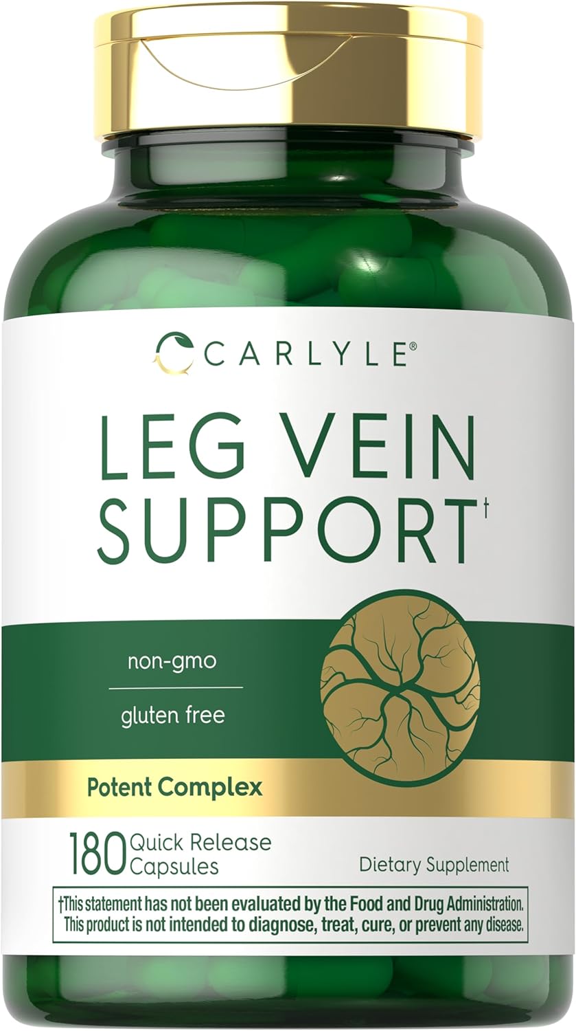 Carlyle Suplemento para Venas – 180 Cápsulas – Apoya la Función Saludable de las Venas
