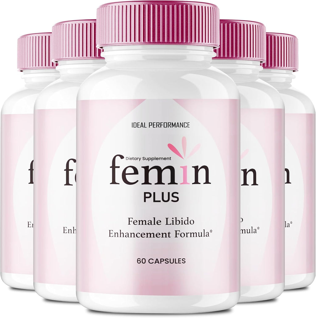 Femin Plus Cápsulas - Suplemento para Mujeres, Energía y Circulación (5 Pack)