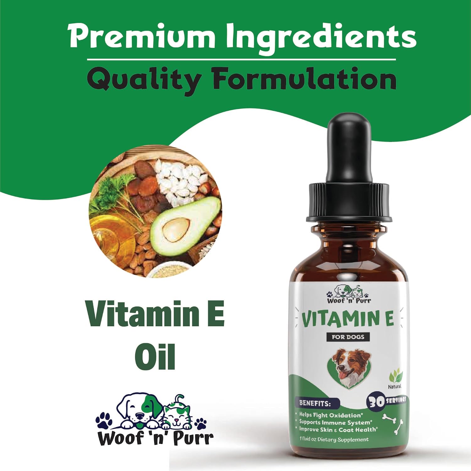 Vitamina E para Perros - Suplemento Líquido - 30 ml