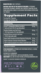 Active Focus & Balance de Sunwarrior - Nootrópico con Ashwagandha, Rhodiola y Reishi - 60 Cápsulas Veganas