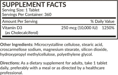 Futurebiotics Vitamina D3 10.000 IU (250 – Formato: Los comprimidos son fáciles de tomar y tienen una larga vida – Image 8